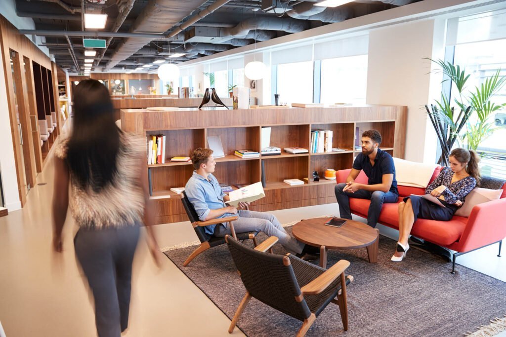 Retail leasing advisors in a client meeting